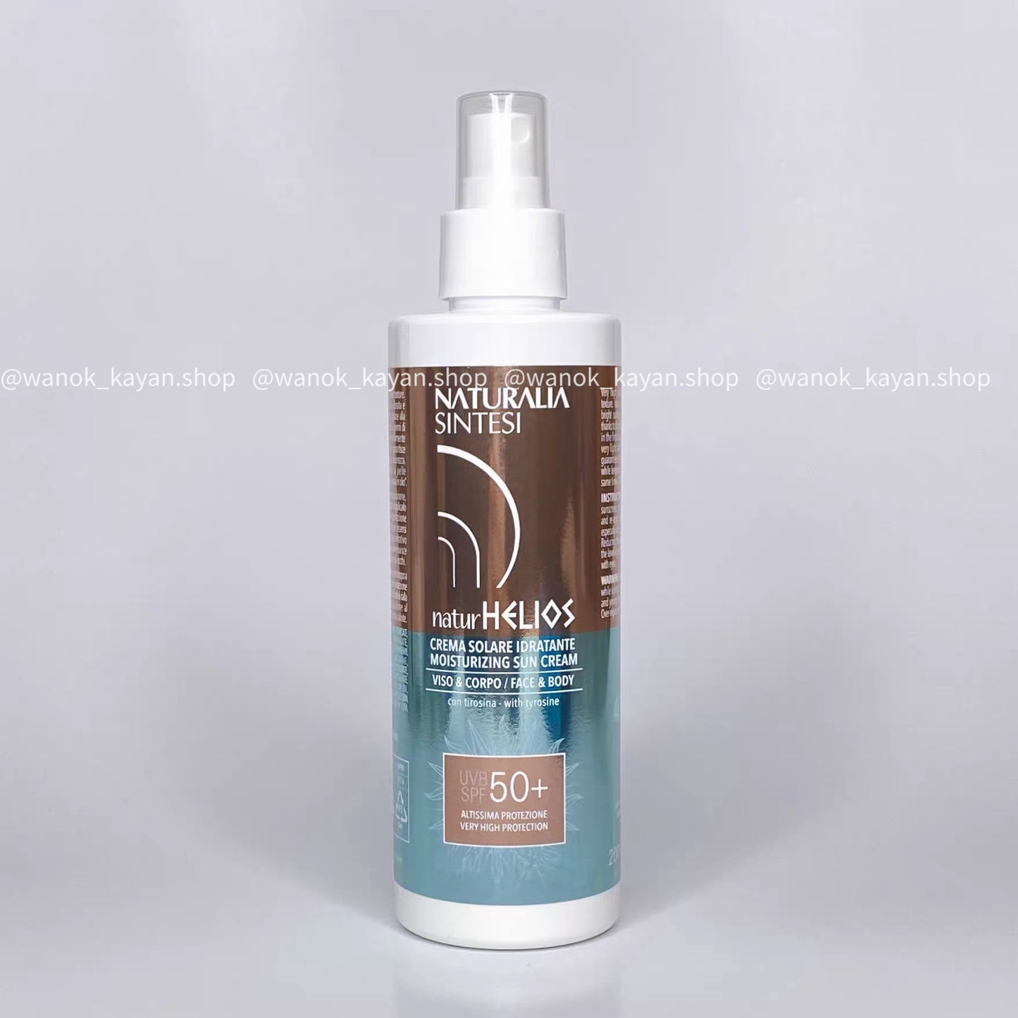 包順豐 意大利 貝嘉文 Naturalia 新品 防曬霜200ml 6386 SPF50 UVA或UVB