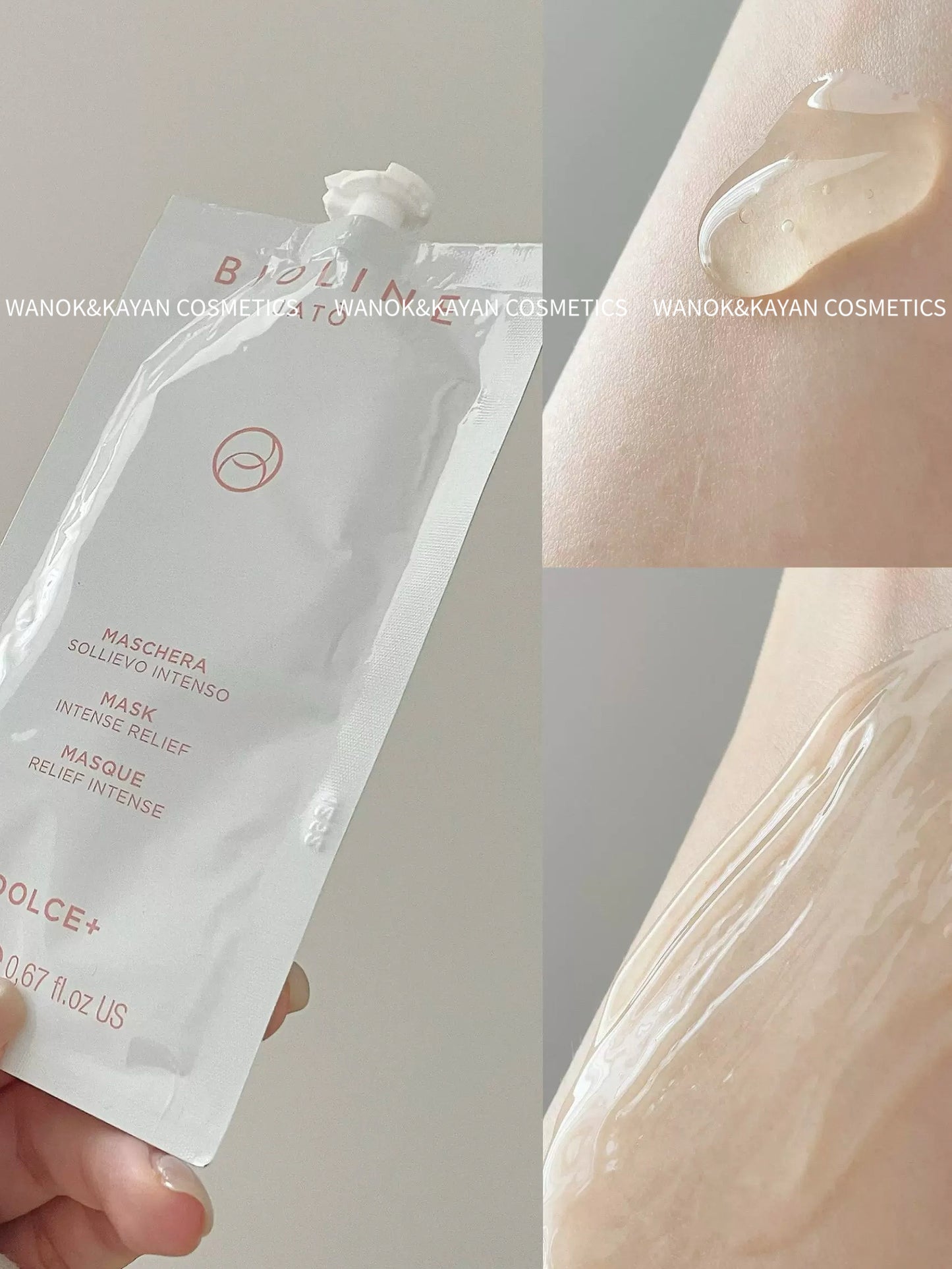 包順豐 意大利 Bioline Jato 原生舒緩果凍面膜 原生舒緩面膜 泊歐藍 米藍米嵐 MASCHERA SOLLIEVO INTENSO MASK INTENSE RELIEF MASQUE RELIEF INTENSE DOLCE+ ( 10 x20ml)
