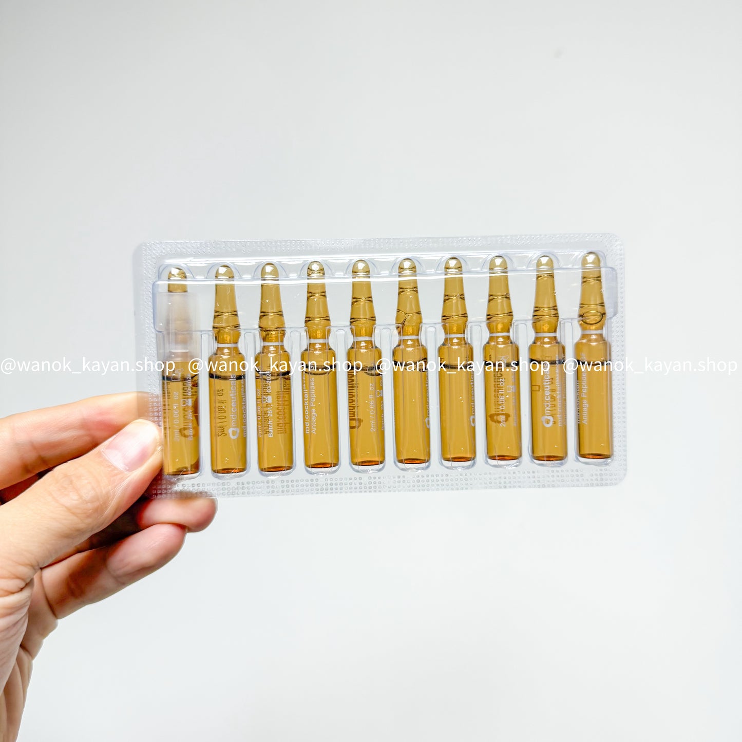 包順豐 MD:ceuticals 抗炎舒緩修復基因肽水光安瓶 紫水光款 MD:ceuticals md:cocktail SkinBooster Antiage Peptides – GF 複合胜肽再生因子原液