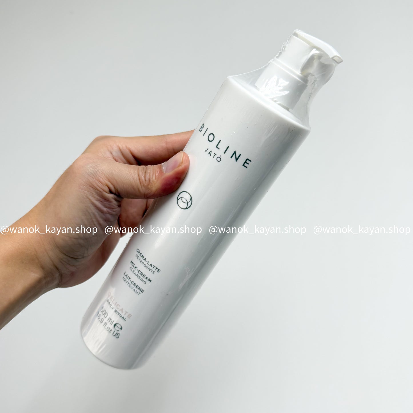 包順豐 BIOLINE JATO DELICATE MILK-CREAM CLEANSING 潔膚卸妝二合一潔膚乳霜500ml MILK-CREAM CLEANSING LAIT-CRÉME NETTOYANT