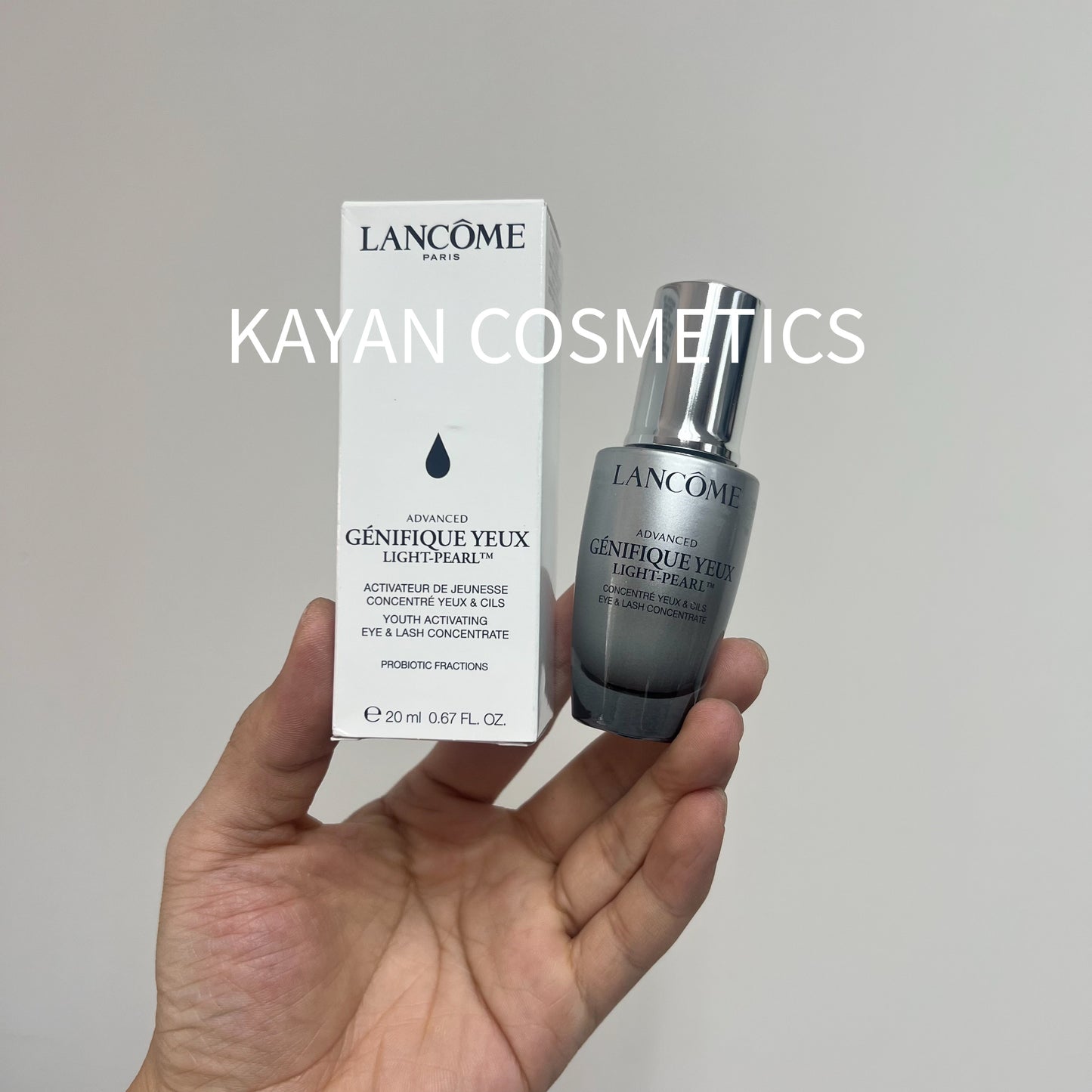 LANCOME 蘭蔻 兰蔻 大眼精華小黑瓶眼部精華肌底液眼霜20ml LANCOME ADVANCED-GENIFIQUE YEUX Lancome 升級版冰鑽亮眼精華(大眼精華)