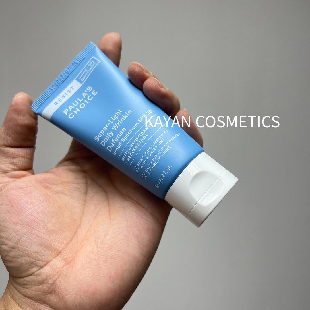 28年日期 包順豐 PAULA'S CHOICE 寶拉珍選 歲月屏障清透防曬霜隔離SPF30 60mL PAULAS CHOICE Super-Light Daily Wrinkle Defense Broad Spectrum SPF30。。paula‘s choice 、 paulas choice 、寶拉珍選 、PAULA'S CHOICE、