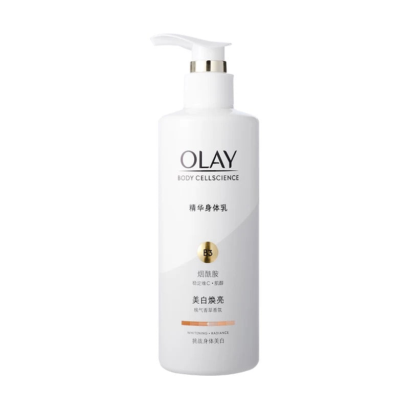 包順豐 玉蘭油 超白瓶！OLAY 玉蘭油 煙酰胺美白身體乳秋冬夏季全身保濕滋潤only OLAY BODY CELLSCIENCE 美白煥亮 OPTIC GLOW & RADIANCE 桃氣香草香氛 精華身體乳 250ml