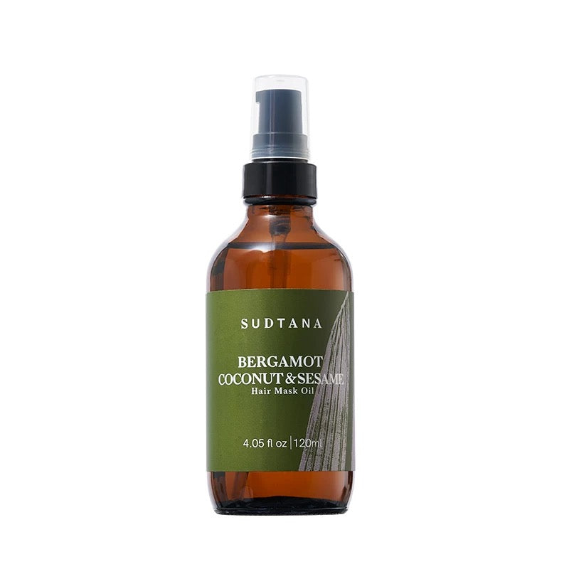 SUDTANA 佛手柑椰子芝麻滋養預洗髮膜油 120ml Bergamot Coconut & Sesame Hair Mask Oil