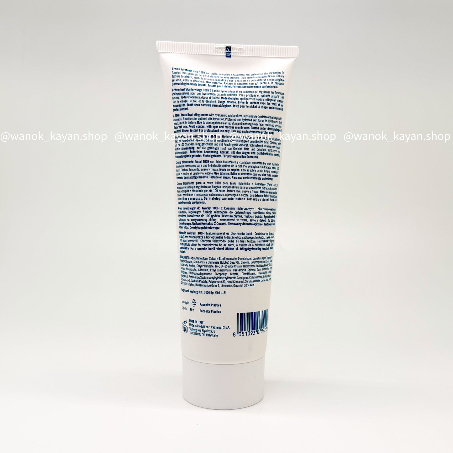 包順豐 意大利 VAGHEGGI 韻姿 100H水凝透亮保濕日霜250ml REHYDRA
100H HYDRATING CREAM