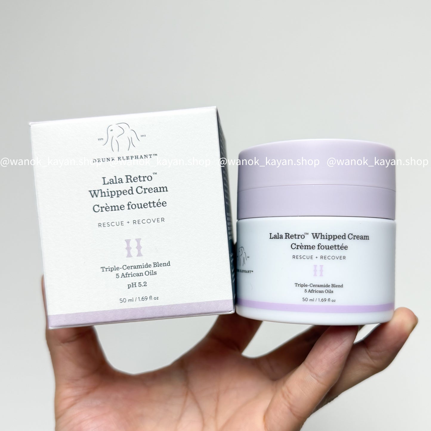 包順豐 Drunk Elephant 醉象 拉拉全效修護霜  LALA復古鮮奶面霜50ml Lala Retro™ Whipped Cream Crème fouettée