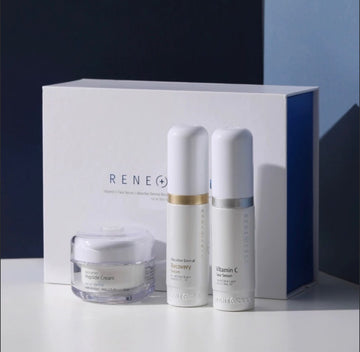 Rene-cell 維生素C 3件套盒 維生素C精華、修護精華與多肽霜 Vitamin C Face Serum / Absorber Dermal Recovery Serum / Absorber Peptide Cream