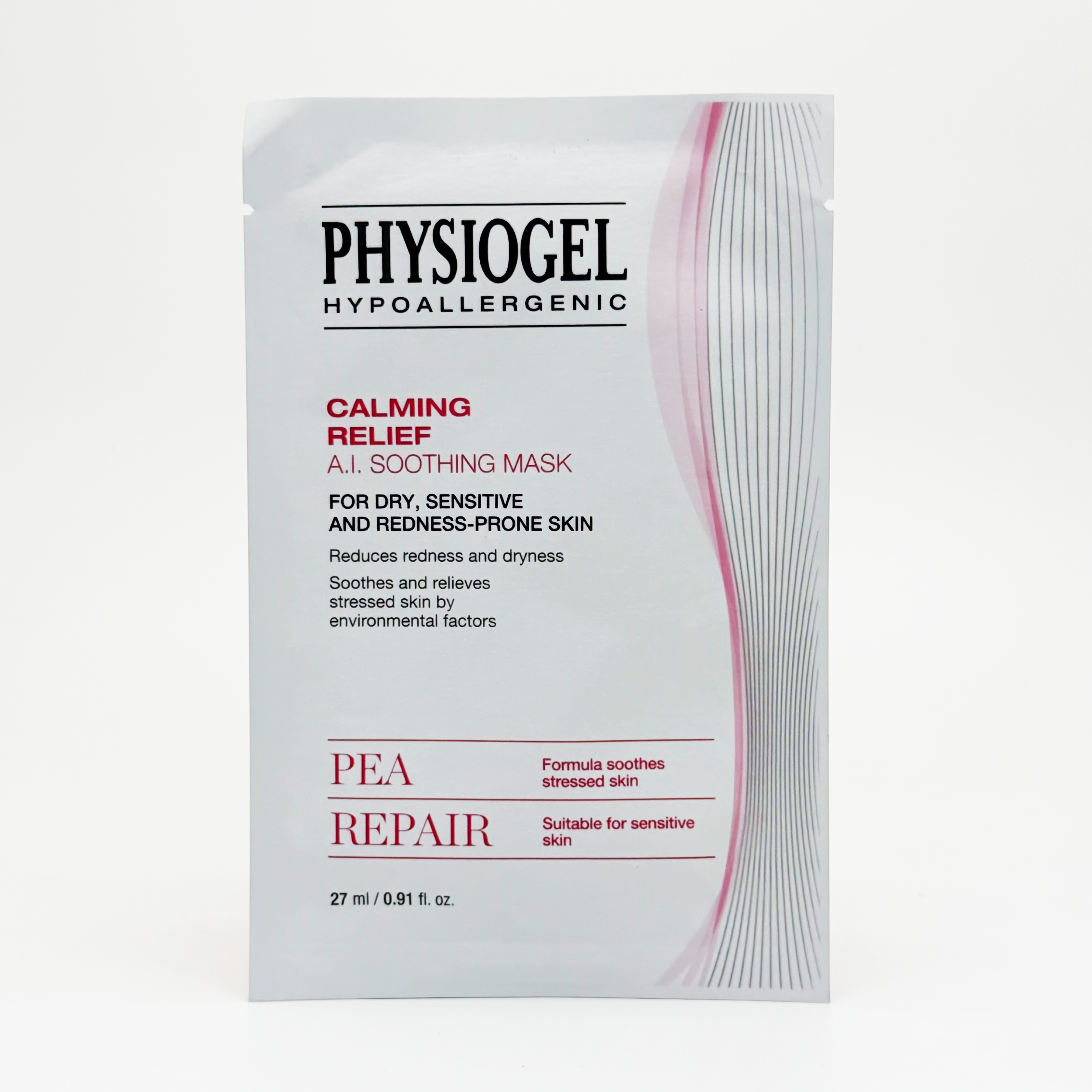 $169/10片 Physiogel 抗敏紓緩面膜 舒緩修紅安膚柔潤面膜 27mlX10 PHYSIOGEL HYPOALLERGENIC CALMING RELIEF A.I. SOOTHING MASK