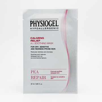 $169/10片 Physiogel 抗敏紓緩面膜 舒緩修紅安膚柔潤面膜 27mlX10 PHYSIOGEL HYPOALLERGENIC CALMING RELIEF A.I. SOOTHING MASK