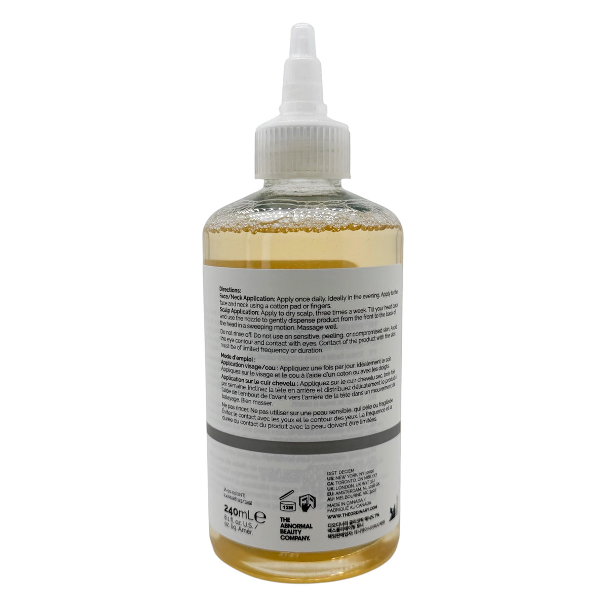 The Ordinary 甘醇酸 7% 果酸去角質爽膚水 240ml The Ordinary Glycolic Acid 7% Exfoliating Toner