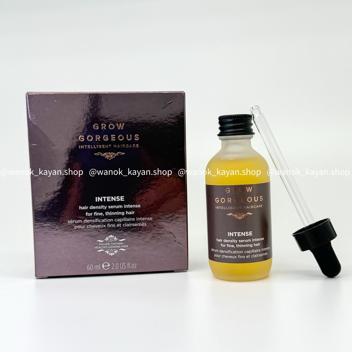 包順豐 英國 Grow Gorgeous 神奇防脫生髮頭皮精華 加強版 60ml  INTENSE hair density serum intense for fine, thinning hair