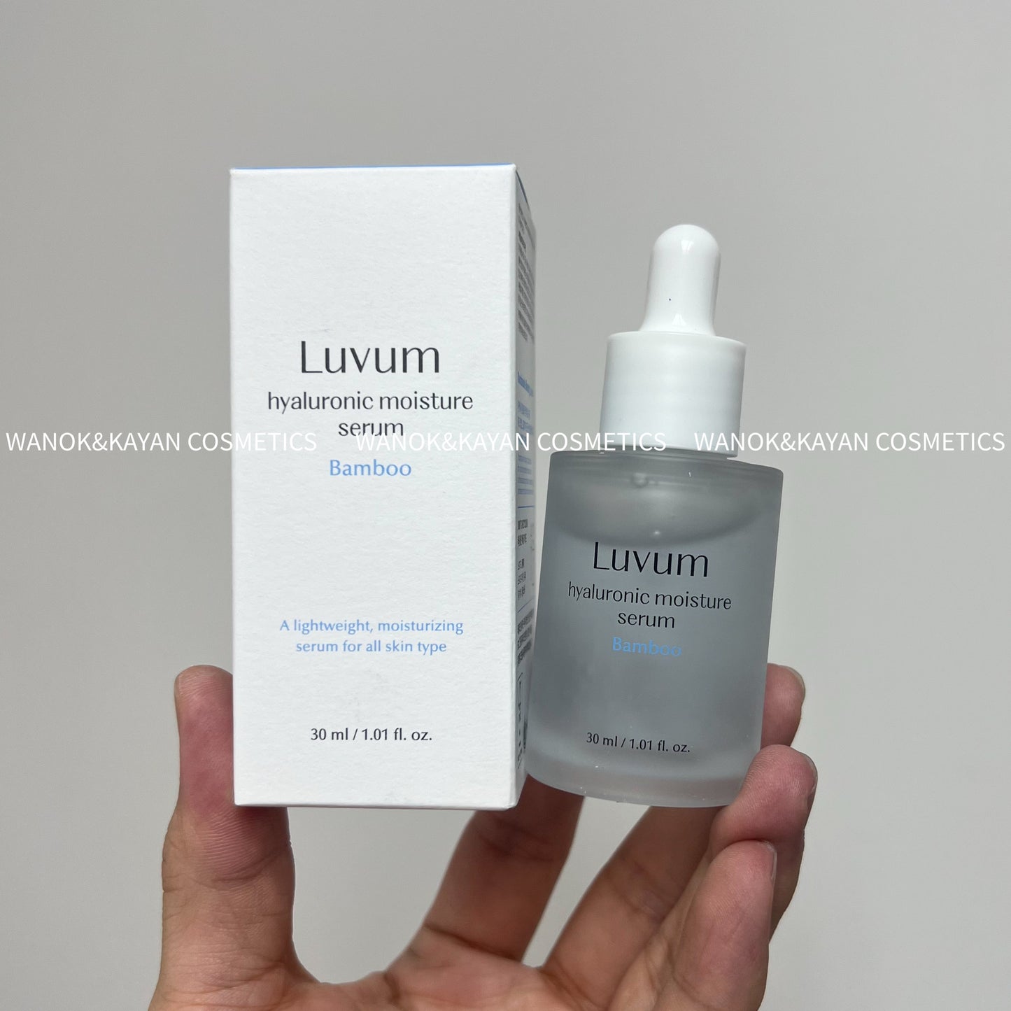包順豐 LUVUM 竹子保濕補水精華30ml清爽溫和水潤舒緩維穩滋潤均衡  LUVUM HYALURONIC SERUM