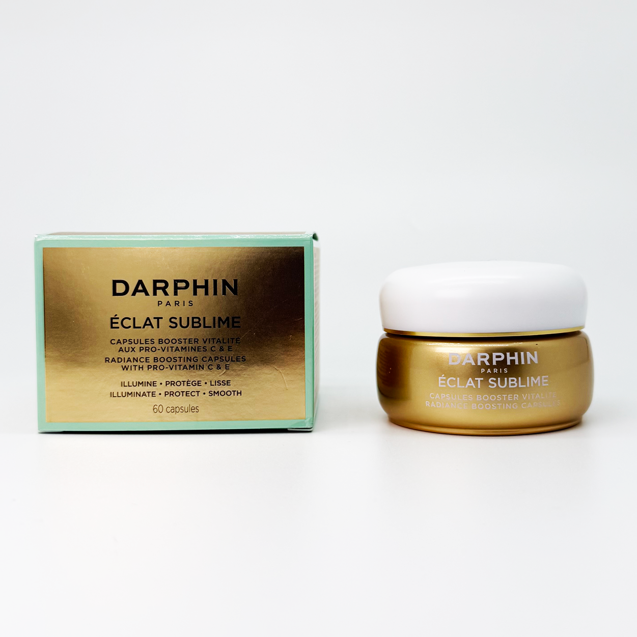 DARPHIN 維他命C&E精露膠囊 60粒 VC小金珠 維C精華 金緻再生維他命C&E精露膠囊 Éclat Sublime Radiance Boosting Capsules