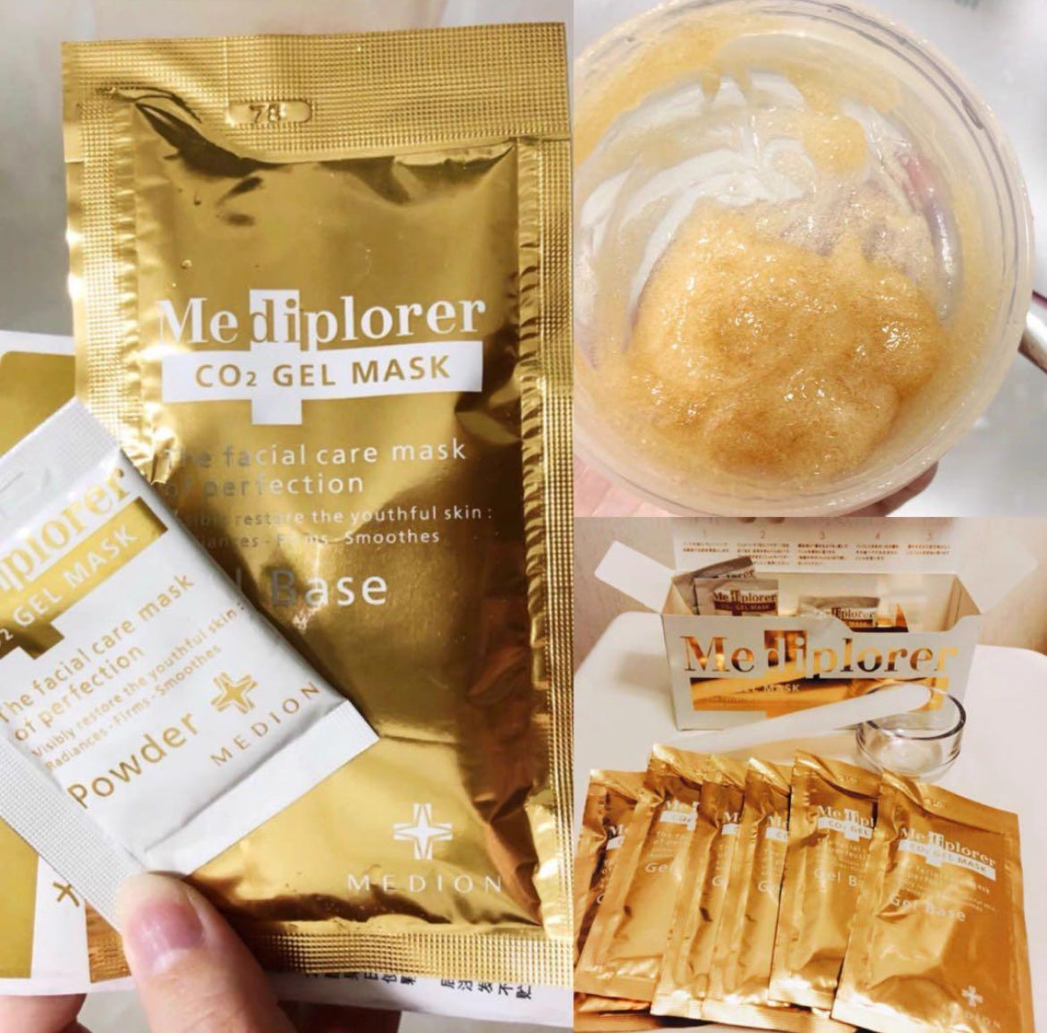 Dr.Medion Mediplorer CO2保濕凝膠面膜 (附杯子及抹刀) #6回分 1盒