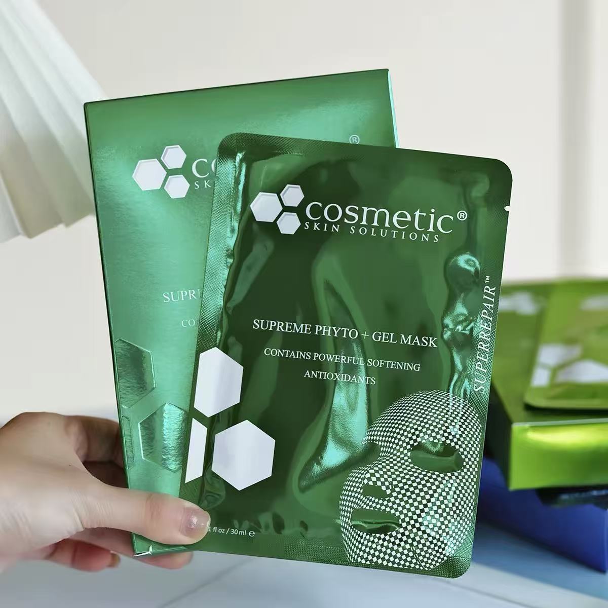 Cosmetic Skin Solutions Css色修亮白精華面膜SUPREME PHYTO + GEL MASK CONTAINS POWERFUL SOFTENING ANTIOXIDANTS CSS Phyto+ 面膜 5片