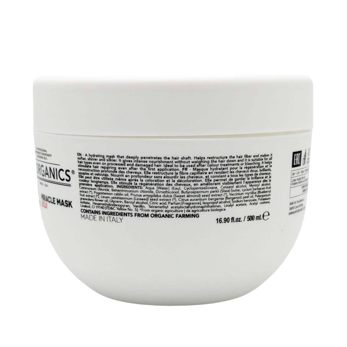 MY.ORGANICS 枸杞奇蹟髮膜 500ml MY.ORGANICS Miracle Mask Goji