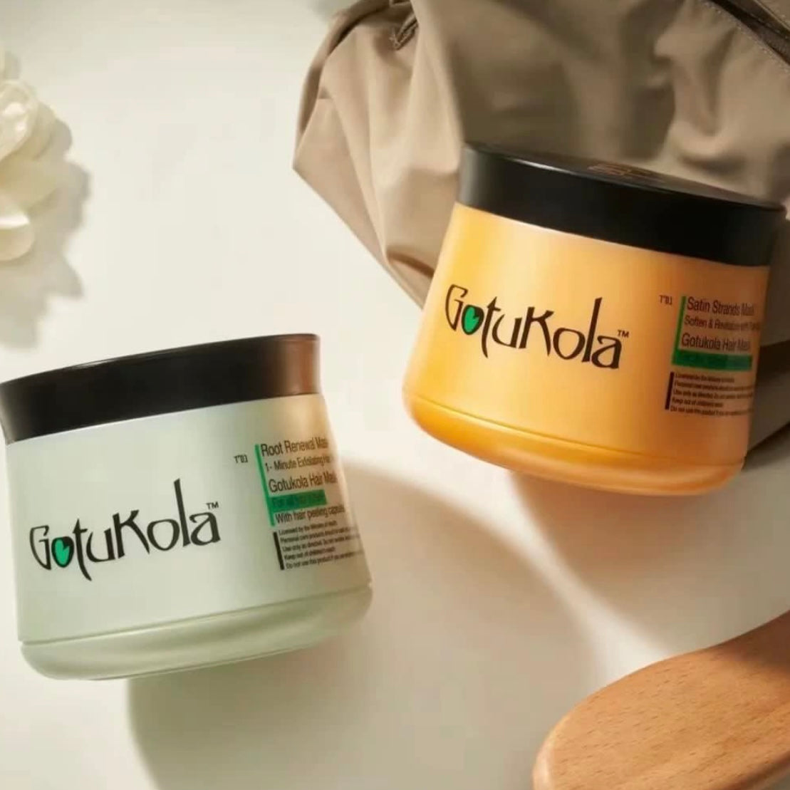 Gotukola 柔順亮澤角蛋白髮膜 500ml/ Gotukola 1分鐘煥活髮根髮膜 500ml Gotukola Hair Mask