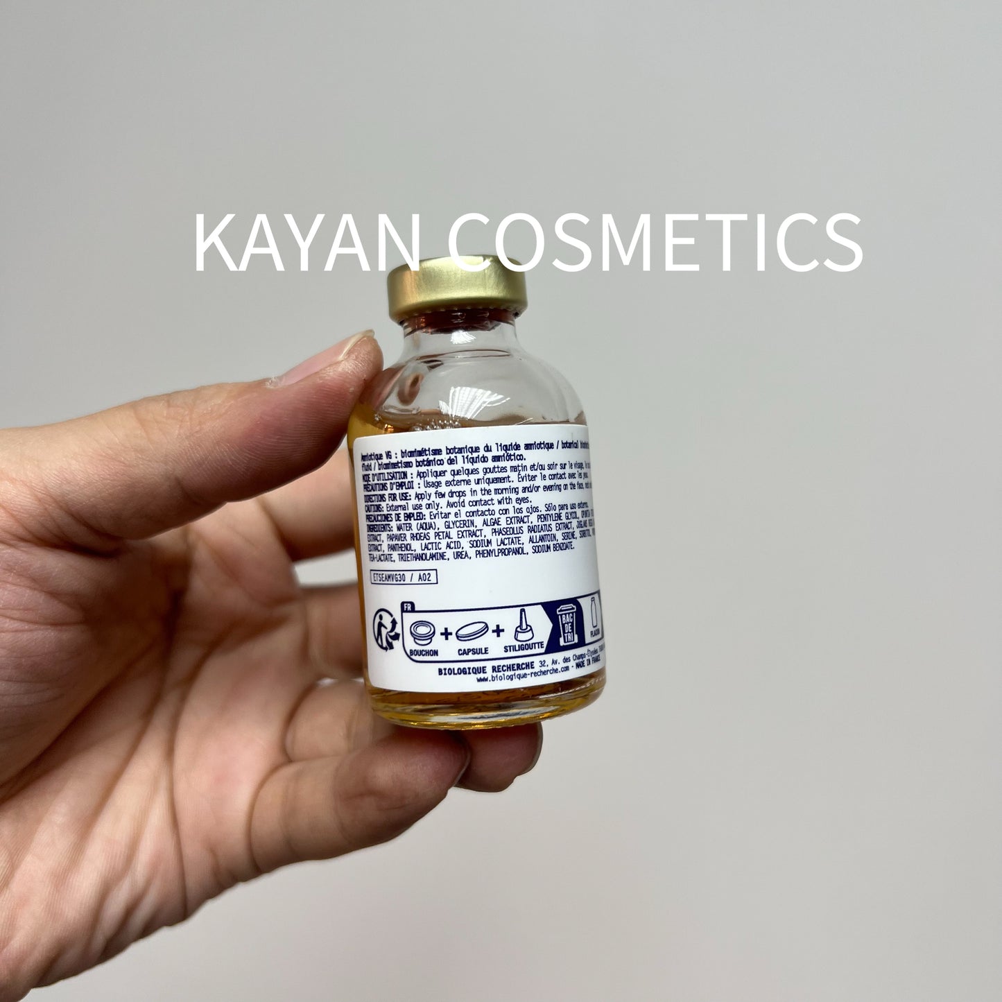包順豐 原液之謎 法國 BR Biologique Recherche  中層補水原液  30ml  AMNIOTIQUE VG SERUM AUTHENTIQUE