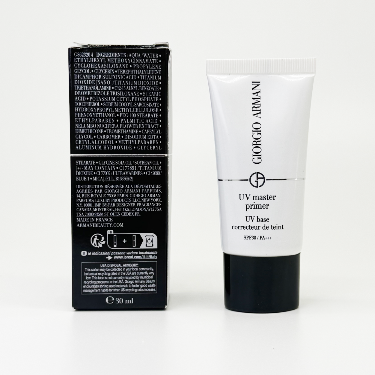 GIORGIO ARMANI 亮肌防曬妝前底霜SPF 45/PA+++ 30ml UV master primer UV base correcteur de teint