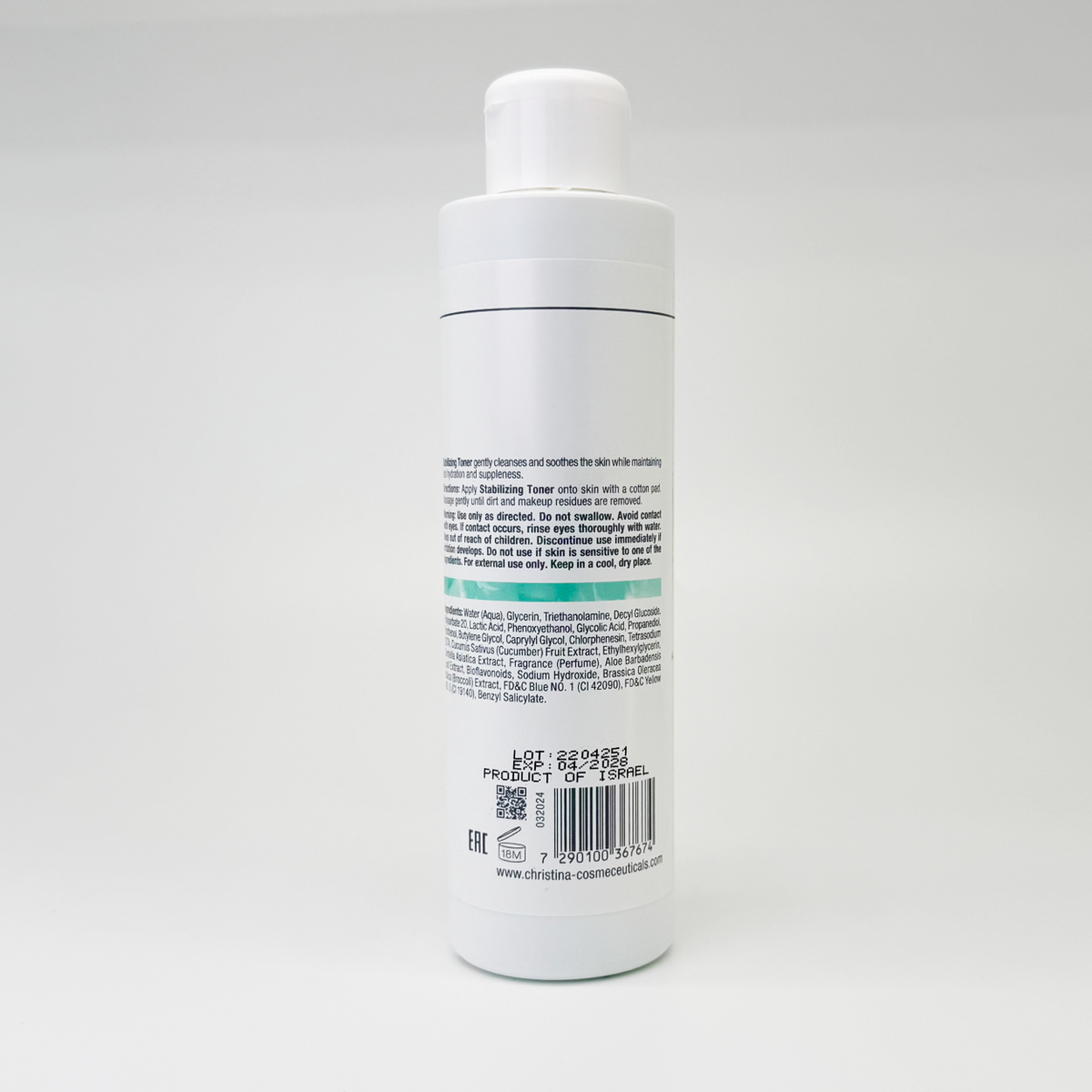 christina 乳酸菌肌活修護精萃露 300ml 煥活淨透爽膚水 UNSTRESS STABILIZING TONER