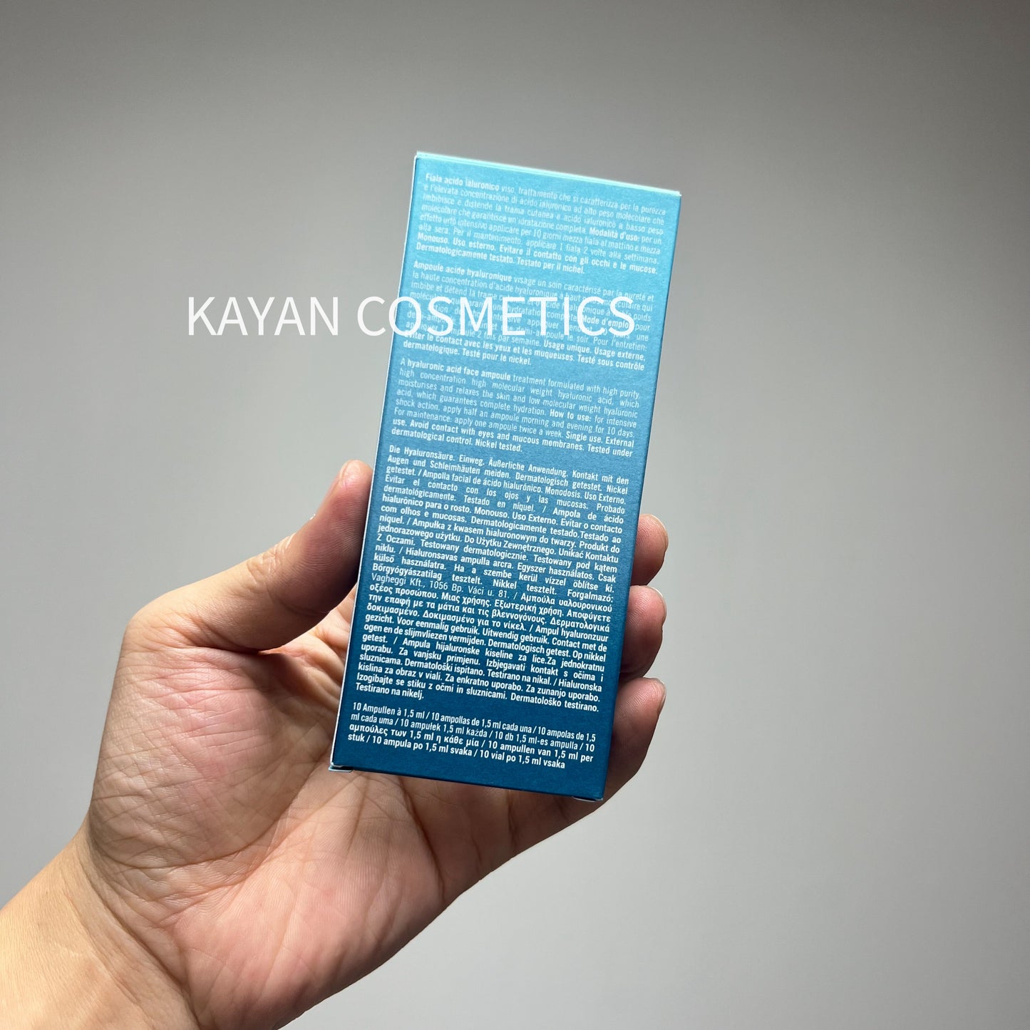 新版 包順豐 意大利 VAGHEGGI 韻姿  REHYDRA B5保濕精華素1.5ml*10支 REHYDRA HYALURONIC ACID AMPOULE
