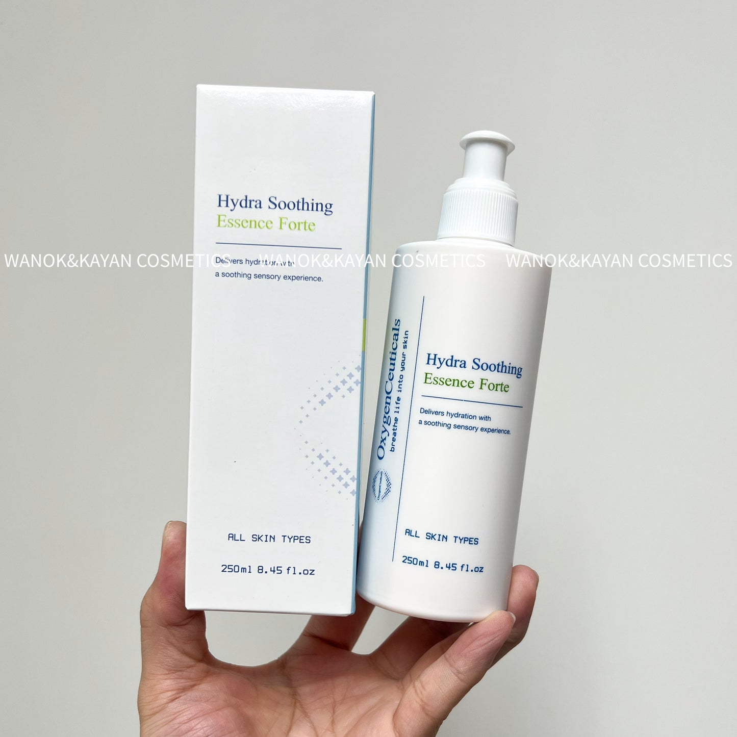 包順豐 韓國 OxygenCeuticals 水潤清爽精華乳 250ml。Oxygen Ceuticals Oxygen Ceuticals - Hydra Soothing Essence Forte 250ml