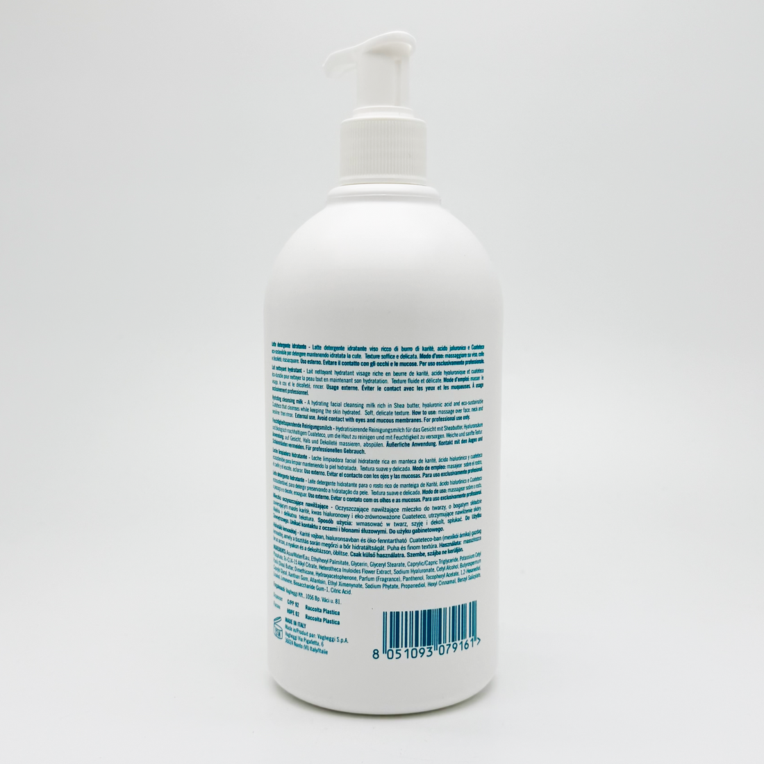 VAGHEGGI 水凝保濕潔面乳 500ml 水凝透亮保濕潔面乳 REHYDRA HYDRATING CLEANSING MILK