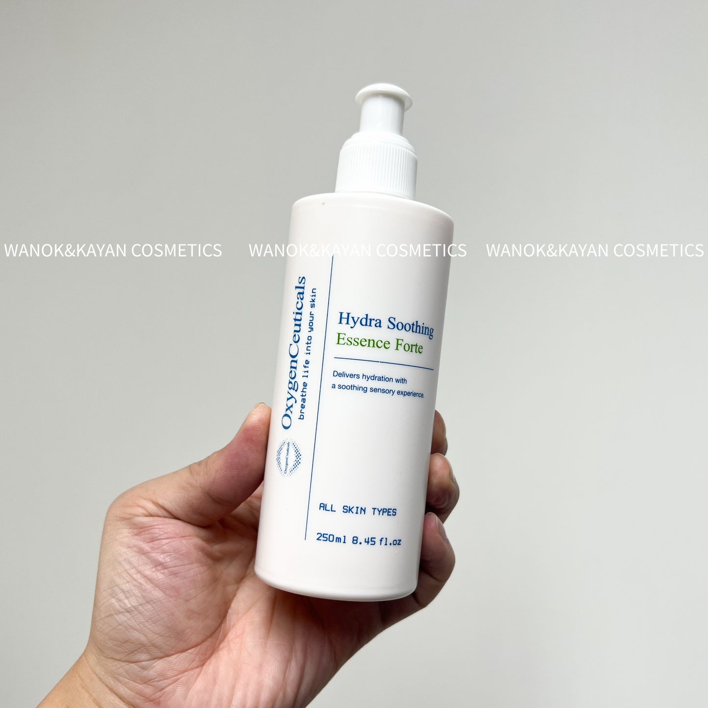 包順豐 韓國 OxygenCeuticals 水潤清爽精華乳 250ml。Oxygen Ceuticals Oxygen Ceuticals - Hydra Soothing Essence Forte 250ml