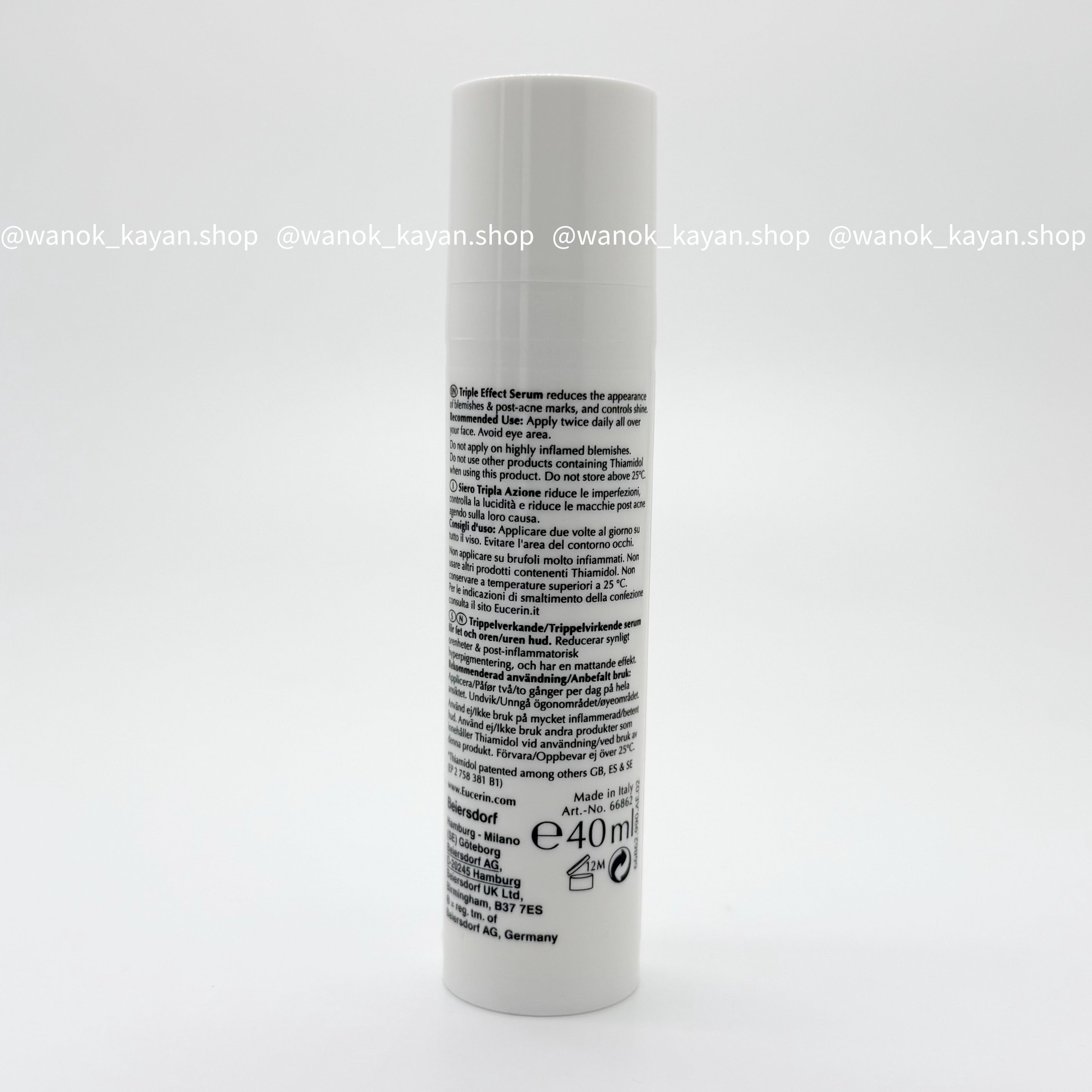 Eucerin 清痘淨顏痘印舒緩三效精 40ml Eucerin 水楊酸控油清痘三效精華液 40ml DermoPurifyer Oil Control Triple Effect Serum