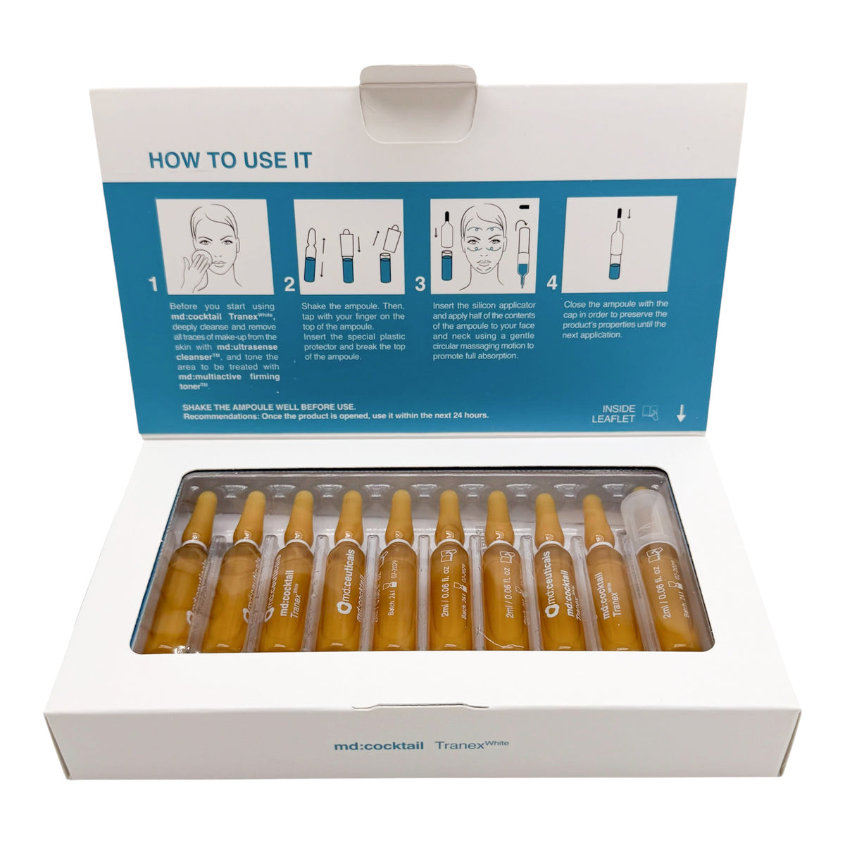 md:ceuticals 截黑祛斑美白原液 2mlx10 md:ceuticals md:cocktail TranexWhite 傳明酸截黑煥白抗老安瓶 mdceuticals md ceuticals