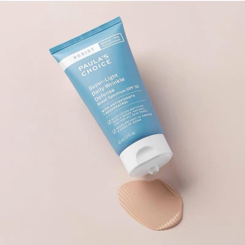 28年日期 包順豐 PAULA'S CHOICE 寶拉珍選 歲月屏障清透防曬霜隔離SPF30 60mL PAULAS CHOICE Super-Light Daily Wrinkle Defense Broad Spectrum SPF30。。paula‘s choice 、 paulas choice 、寶拉珍選 、PAULA'S CHOICE、