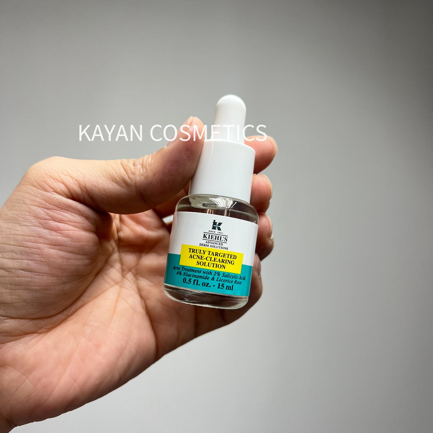 新品 包順豐 Kiehl's 淨痘精華露液體痘痘隱形貼透明無色祛痘修護乳  TRULY TARGETED BLEMISH-CLEARING SOLUTION  Kiehls 科顏氏