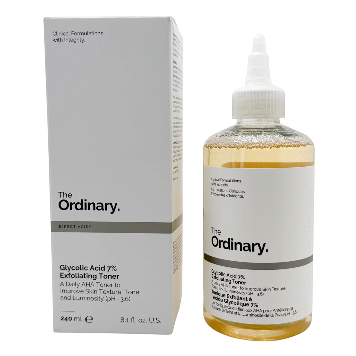 The Ordinary 甘醇酸 7% 果酸去角質爽膚水 240ml The Ordinary Glycolic Acid 7% Exfoliating Toner