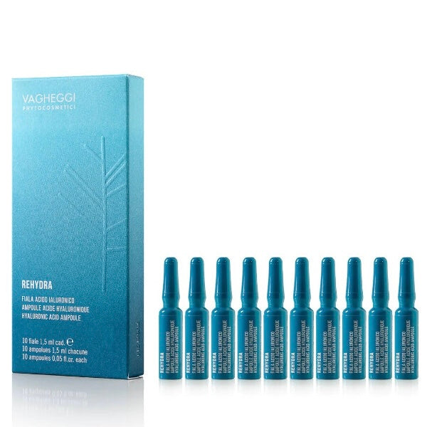 新版 包順豐 意大利 VAGHEGGI 韻姿  REHYDRA B5保濕精華素1.5ml*10支 REHYDRA HYALURONIC ACID AMPOULE