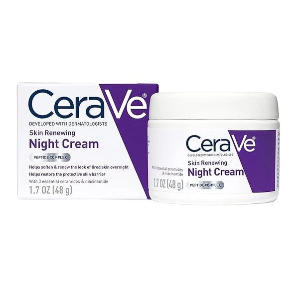Cerave skin renewing 抗皺嫩膚美白保濕晚霜護膚 48g Skin Renewing Night Cream