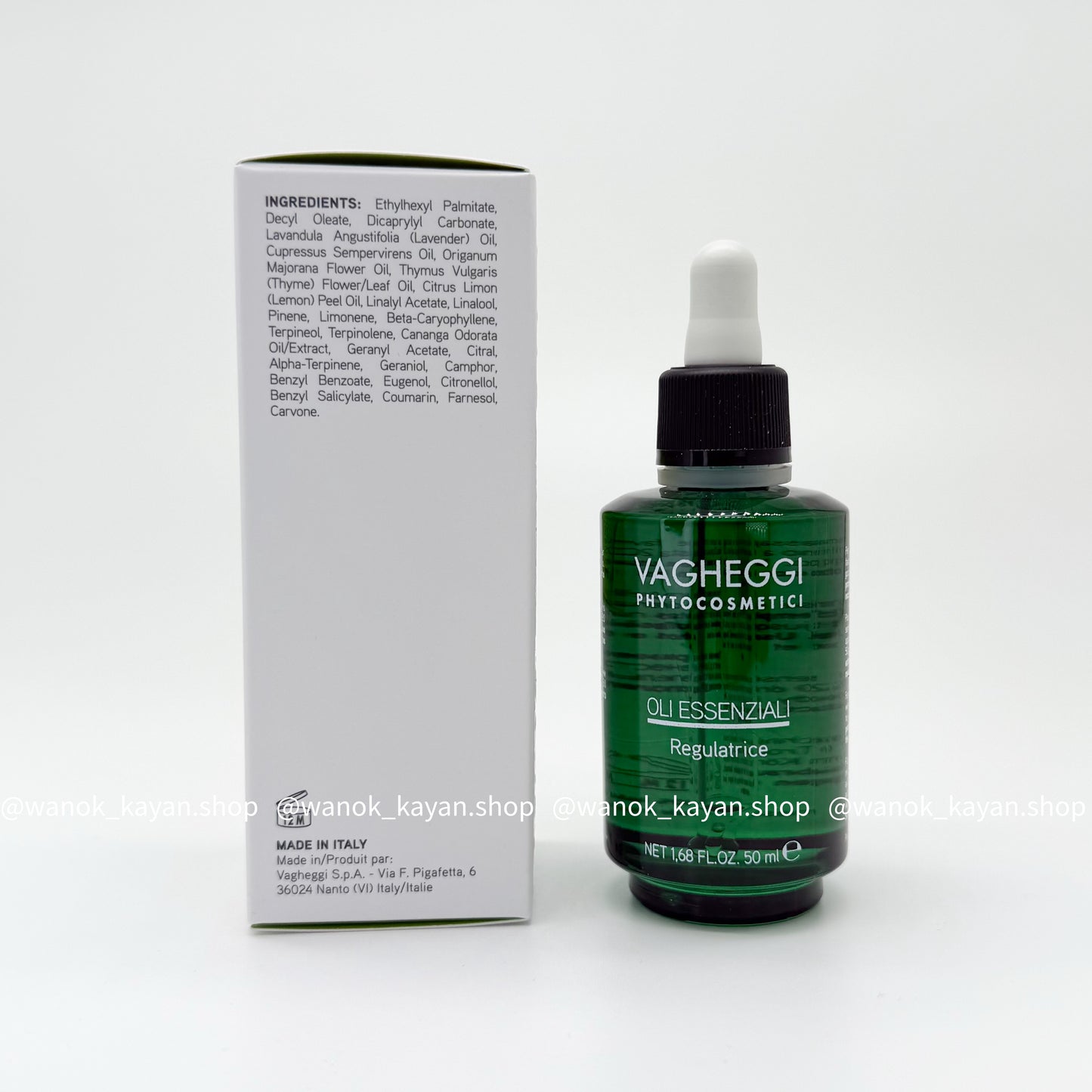 包順豐 意大利 VAGHEGGI 韻姿  淋巴排毒草本精華療效油 50ml 淋巴草本精油 50ml 面部全身通用舒緩睡眠。OLI ESSENZIAL Regulatrice。