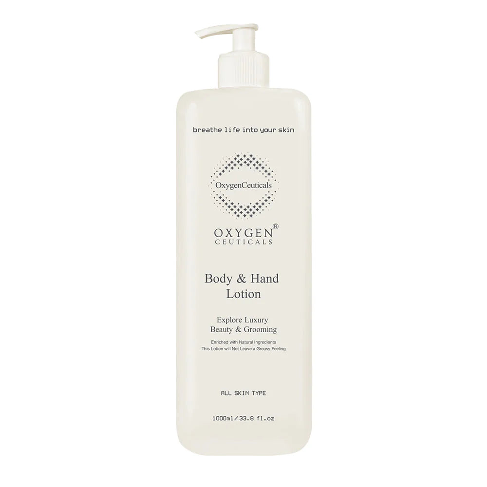 包順豐 OxygenCeuticals 氧麗可絲 山茶草本身體乳  Body & Hand Lotion 大容量 1000ml Oxygen Ceuticals