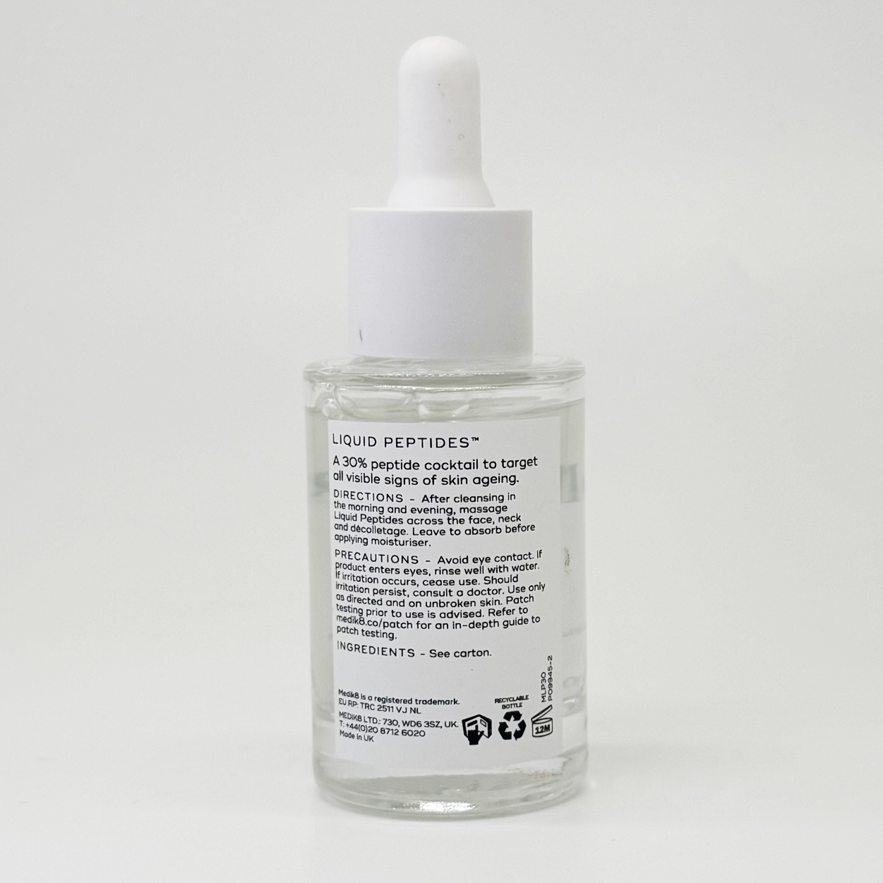 Medik8  Liquid Peptides 液體多肽 30% 復合多肽精華液 透明質酸抗衰 30ml