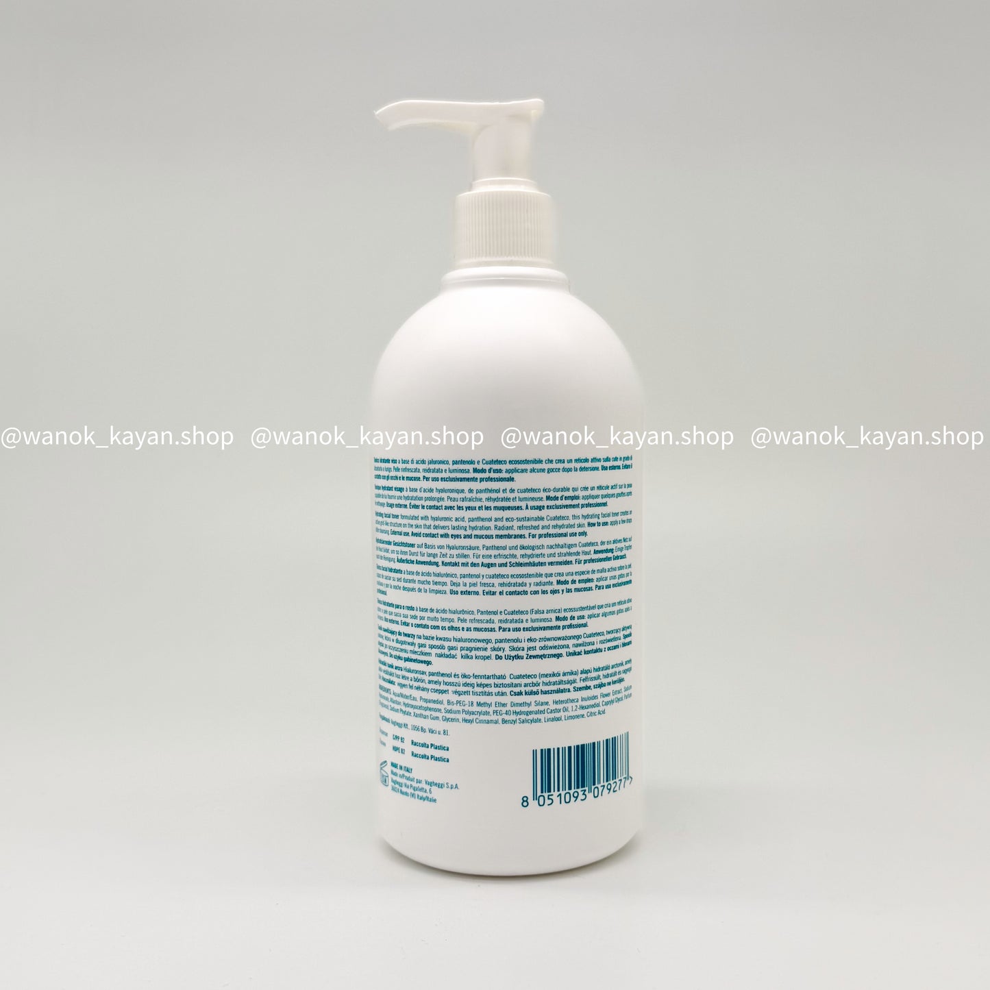 包順豐 意大利 VAGHEGGI 韻姿 水凝爽膚水 500ML REHYDRA hydratante Moisturising toning lotion