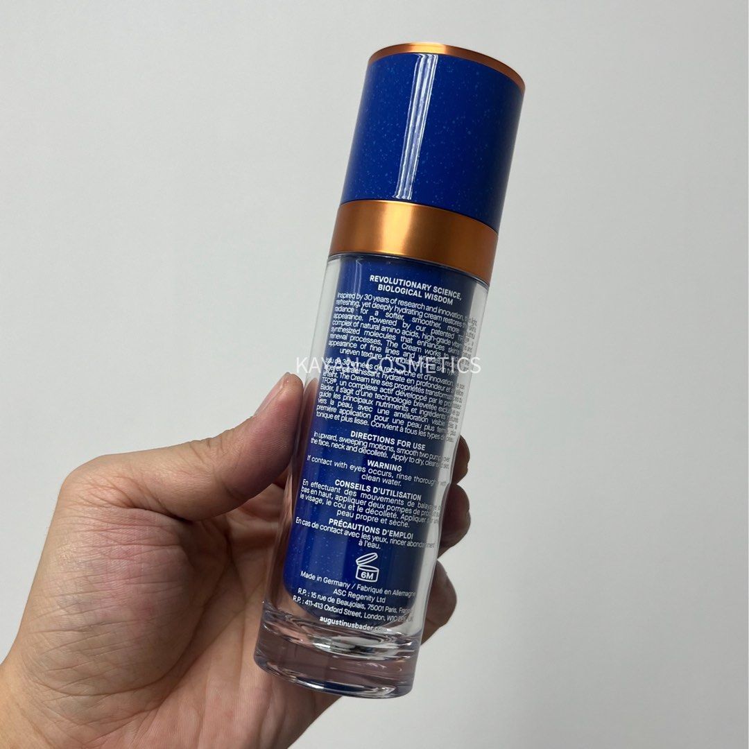 50ml 包順豐 德國AB藍鑽滋潤面霜清爽乳霜50ml含維C維A透亮滑嫩 Augustinus Bader 賦能精華乳霜 THE CREAM / 賦能精華霜 THE RICH CREAM。