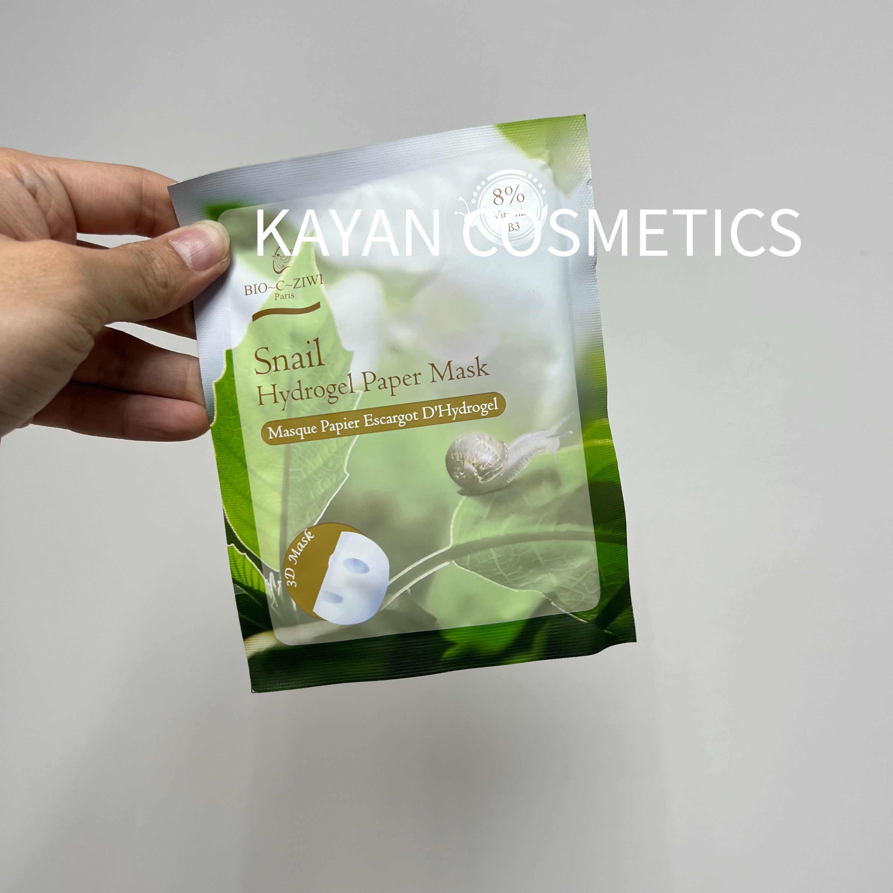 詩華 BIO~C~ZIWI 蝸牛原液蠶絲 snail hydrogel paper mask 8% vitamin b3 蝸牛再生纖維面膜 BIO C ZIWI