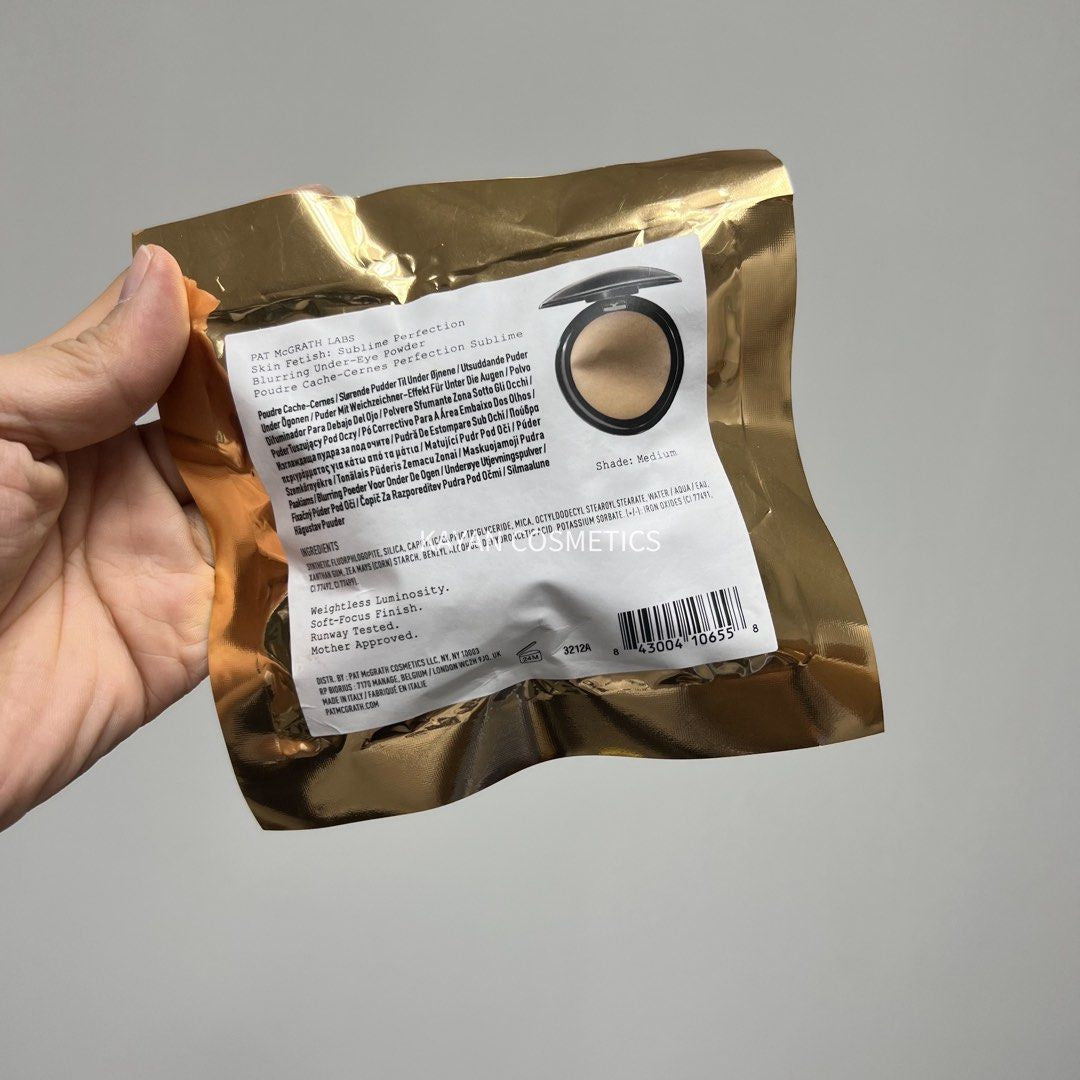 美國 PAT MCGRATH LABS 眼部蜜粉 Pat Mcgrath眼下眼部定妝蜜粉餅Light 透明色 柔焦淚溝4g