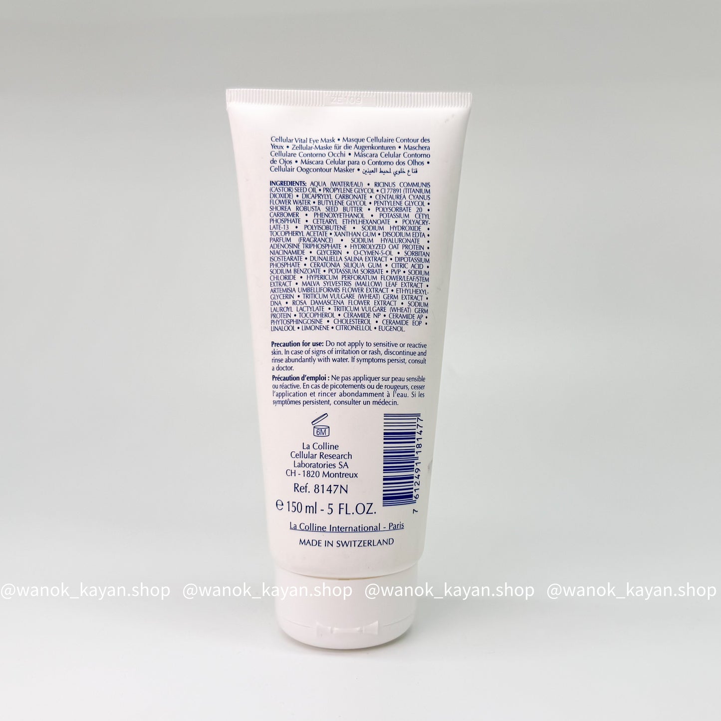 包順豐 瑞士 La colline 科麗妍 活細胞眼部美化膜 眼膜院装150ml全新8147 EYE PERFORMaNCE Cellular
Vital Eye Mask Masque Cellulaire
Contour des Yeux