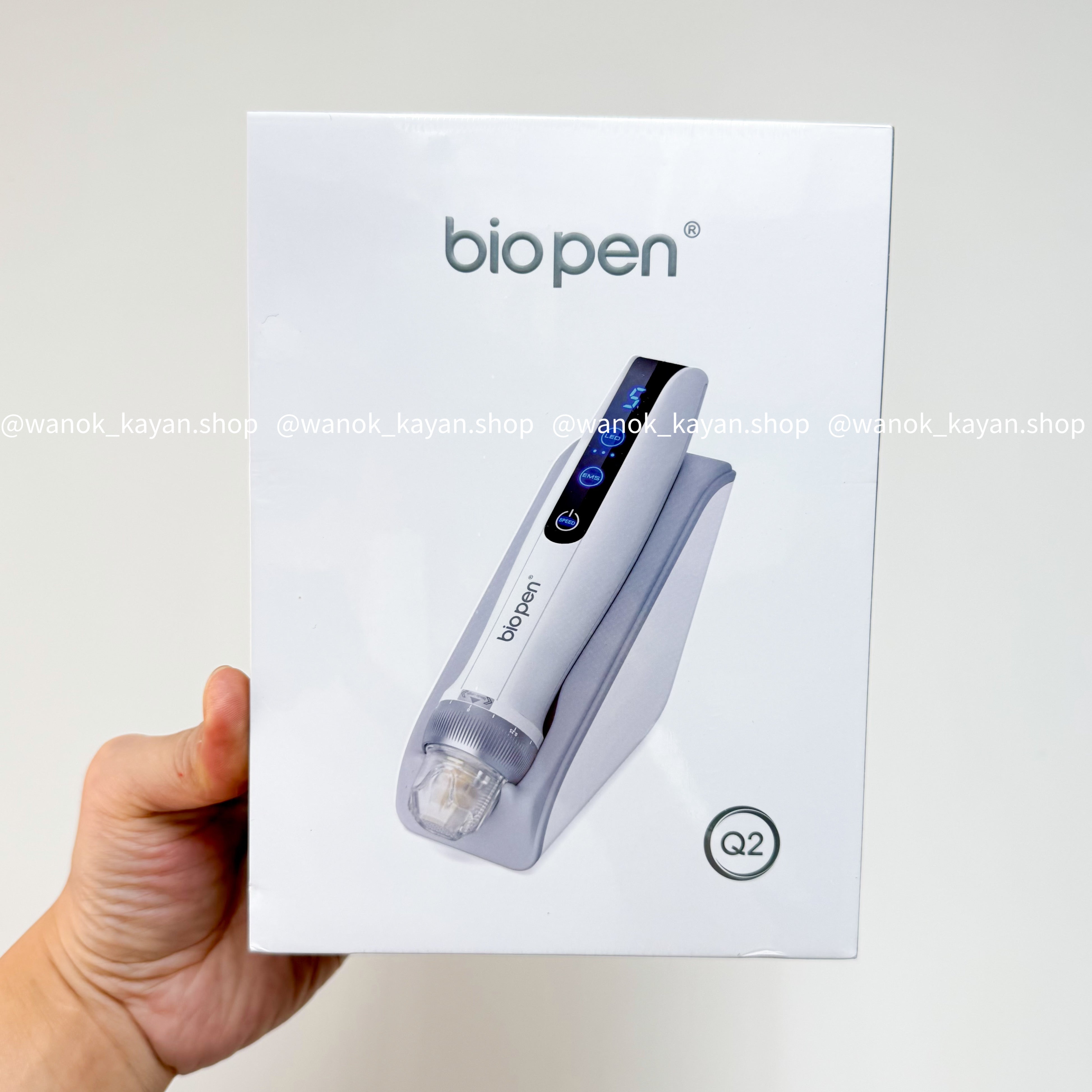 Biopen Q2 電動微針儀 帶紅藍光 電動MTS微針  biopen Q2 Auto MTS Electroporation Bio pen Q2