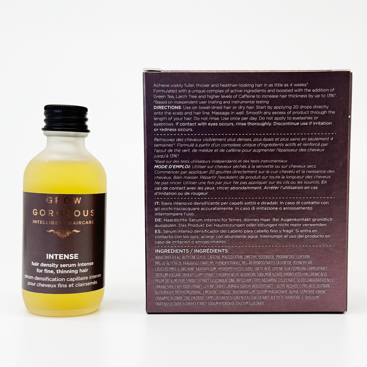 英國 Grow Gorgeous 神奇防脫生髮頭皮精華 加強版 60ml  INTENSE hair density serum intense for fine, thinning hair