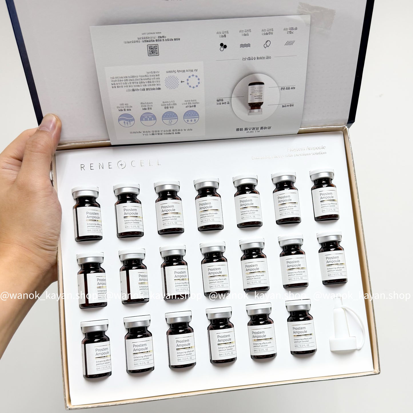 包順豐 韓國 RENECELL  緊緻安瓶精華  Rene-cell Prostem Ampoule 6mlx20支