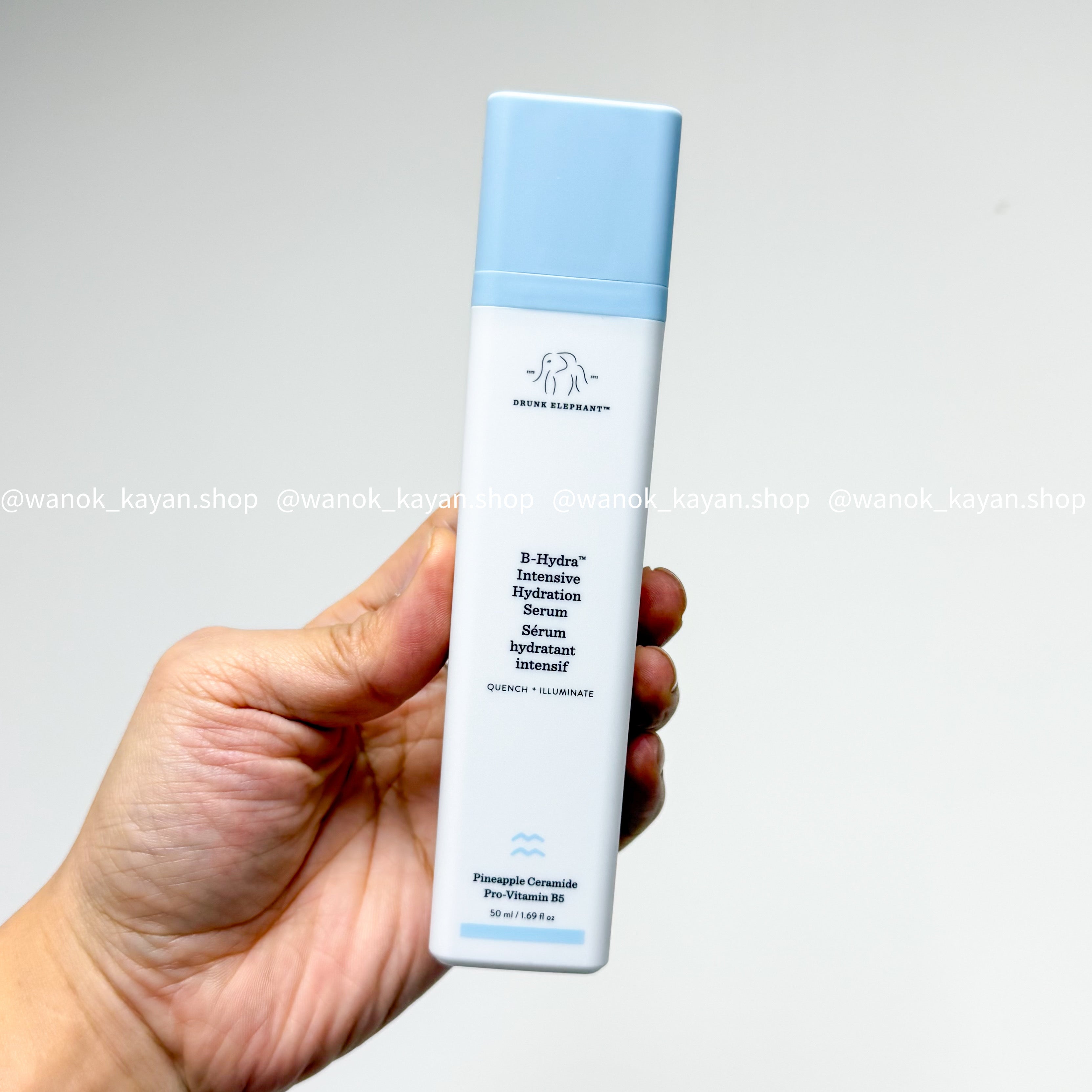 包順豐 水飽飽 美國 Drunk Elephant  醉象 B5精華 50ml 
Drunk Elephant B-Hydra Intensive Hydration Serum 50ml水飽飽維他命B5保濕精華