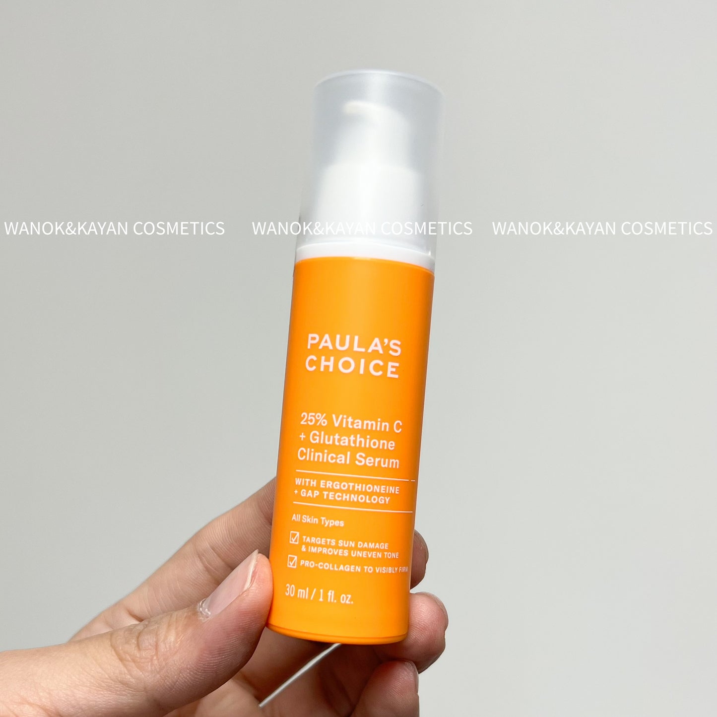 包順豐 paulas choice 寶拉珍選 25%VC+谷胱甘肽 提亮膚色美白淡斑精華30ml PAULAS CHOICE   paula‘s choice 25% Vitamin C + Glutathione Clinical Serum
