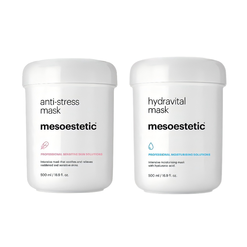 Mesoestetic 鎖水磁石面膜  Mesoestetic Hydravital Mask 500ml / Mesoestetic anti-stress mask 修復抗氧化保濕面膜 500ml