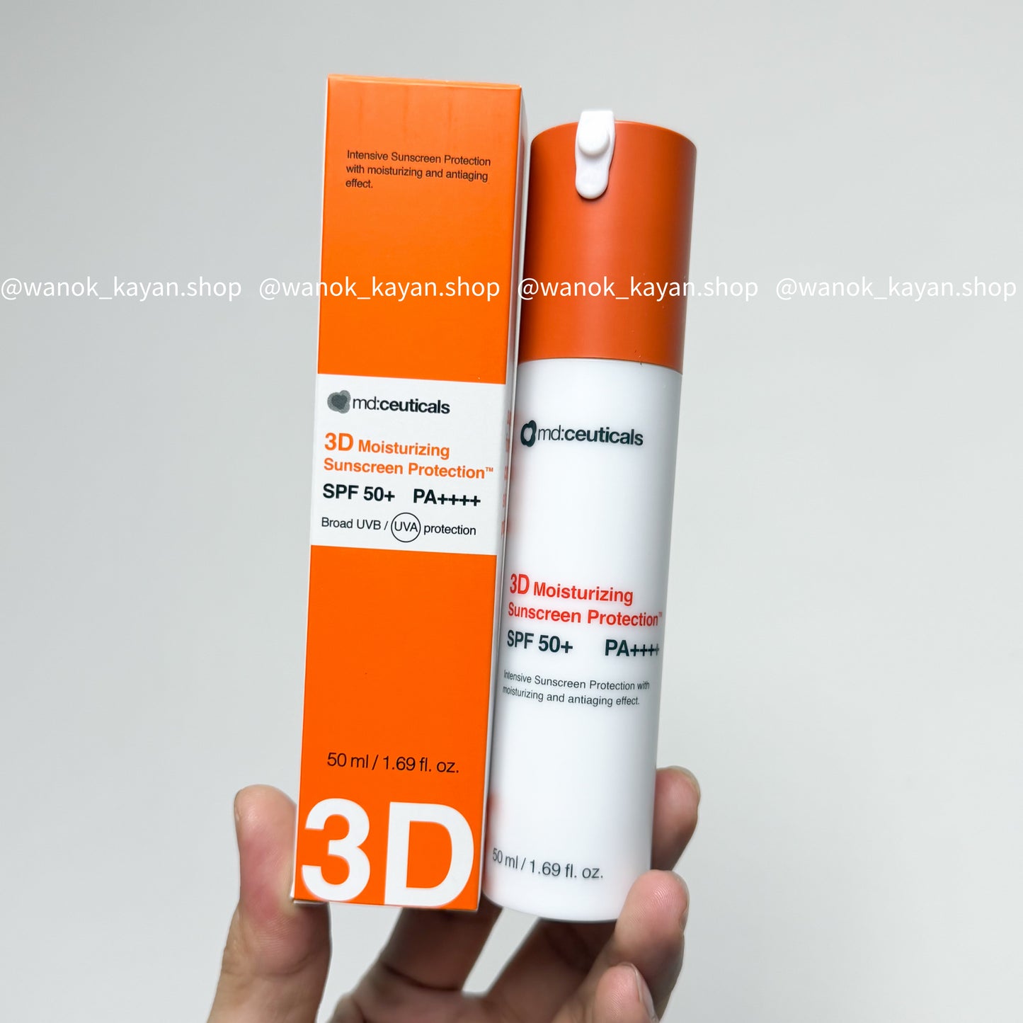 10/29日期 包郵 英國 md:ceuticals 3D純物理防曬霜 SPF50+50ml   mdceuticals 全物理抗氧防曬霜 3D Moisturizing Sunscreen Protection SPF50+ md ceuticals 防曬